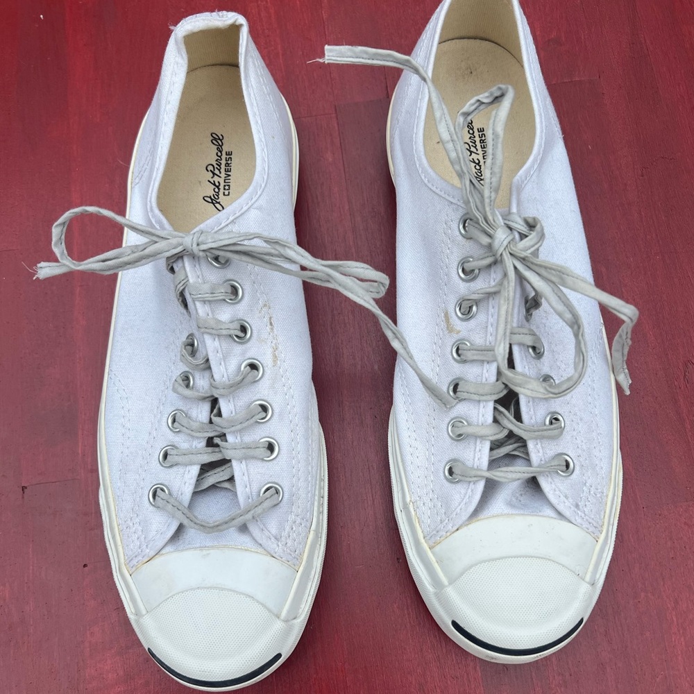 Jack Purcell Converse. White canvas. Size Men’s 9.5